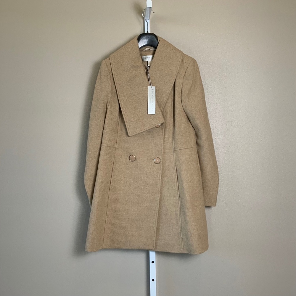 Edina Ronay London Texture Flip Collar Coat